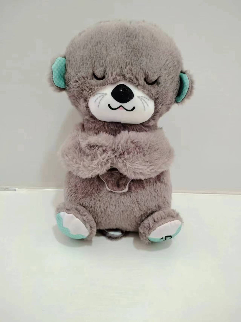Soundmaschine Soothe 'n Snuggle Otter Tragbares Plüsch-Babyspielzeug mit sensorischen Details, Musik, Lichtern und rhythmischen Atembewegungen