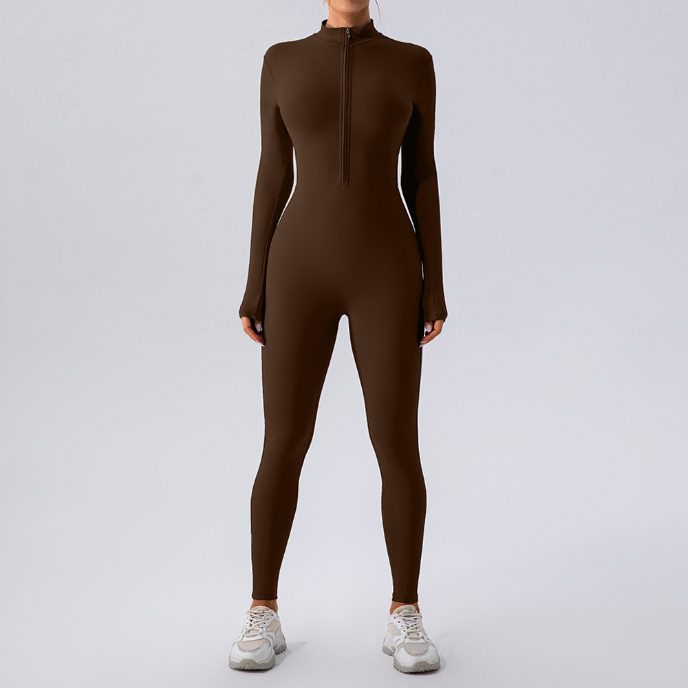 Fleecegefütterter Yoga-Jumpsuit
