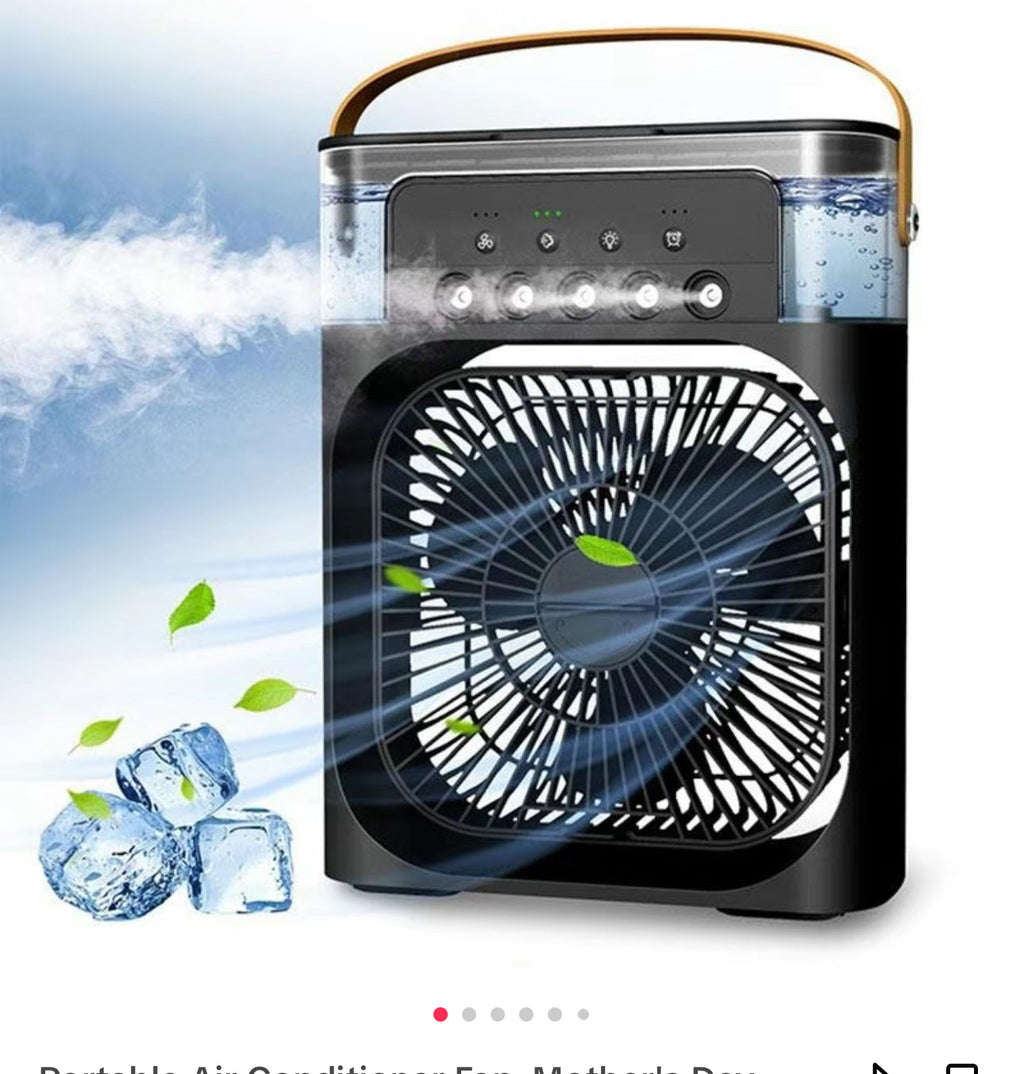 Tragbarer 3-in-1-Luftkühler – Mini-Klimaanlage für Zimmer, Büro & Auto | Schnelle Kühlung + Luftbefeuchter | Versand aus den USA 🇺🇸 | TikTok & Amazon Bestseller!