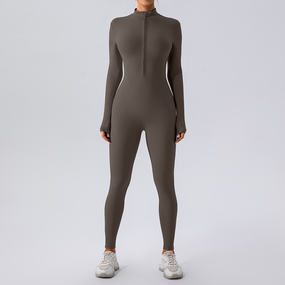 Fleecegefütterter Yoga-Jumpsuit