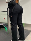 High-Waist-Cargohose, stylisch
