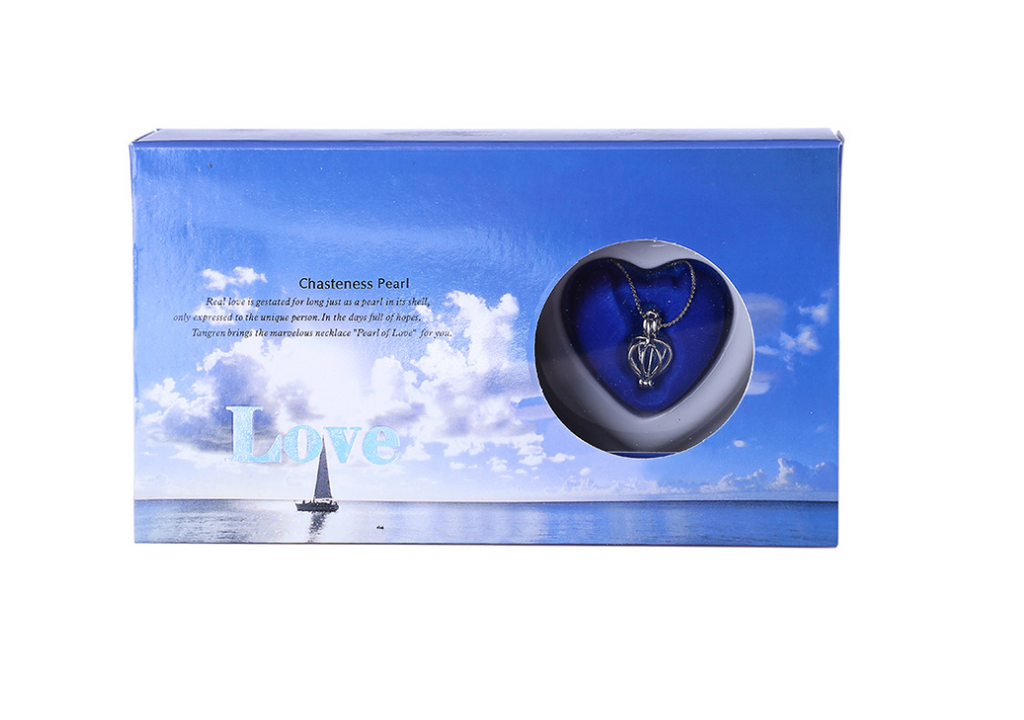 Schmuck-Geschenkbox mit Süßwasserperlenkette