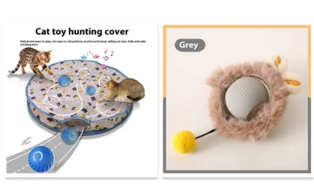 PurrPlay Rollender Katzenspielball