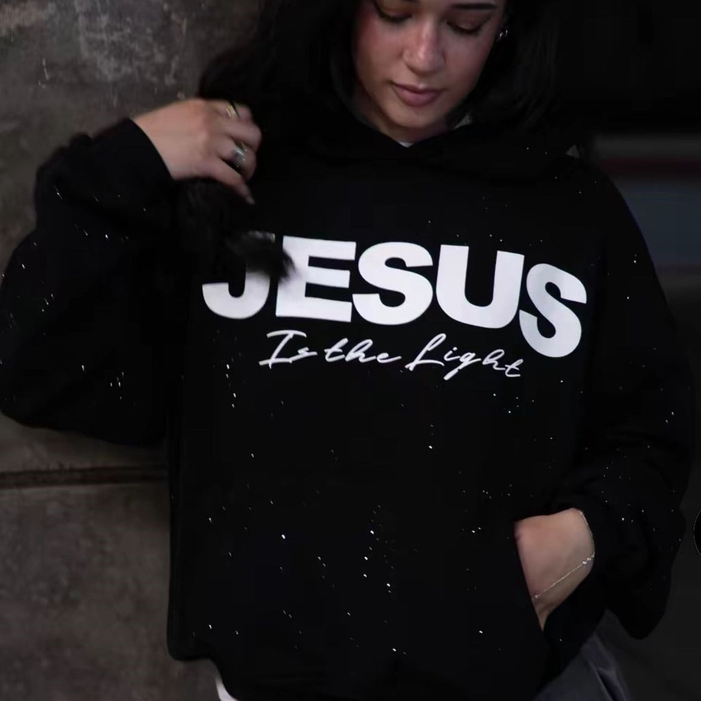 Pullover Rundhals Kapuzen-Sweatshirt