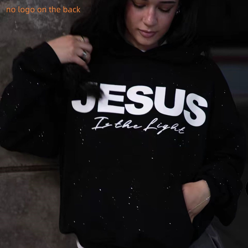 Pullover Rundhals Kapuzen-Sweatshirt